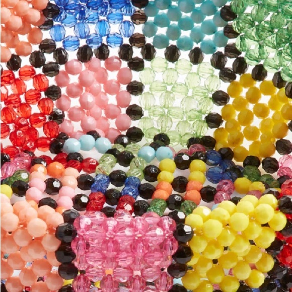 SUSAN ALEXANDRA New York Handmade Broadway Beaded Fruit Bowl, Blue Multi, OS - Picture 2 of 5